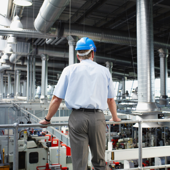 Manager-Overlooking-Plant