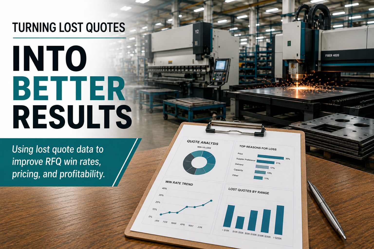 How Manufacturers Can Use Lost Quote Data to Improve RFQ Win Rates, Pricing, and Profitability